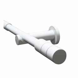 Garnišna Kreta Zylinder 16/19mm x 120-210cm bela Gardinia