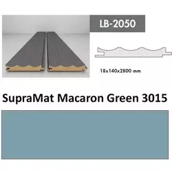 Profil Zidni MDF LB-2050 SupraMat Macaron Green (3015) 2800x140x18mm ( 026-052 )
