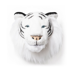 Plišana životinjska glava - bijeli tigar Albert