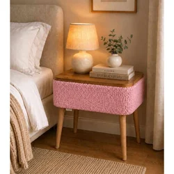 Hanah Home noćni ormarić Nova, roze