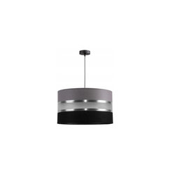 Luster na sajli CORAL 1xE27/60W/230V crno-siva