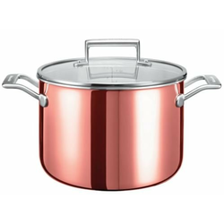 KitchenAid bakreni lonac s poklopcem, 24 cm, 7,5 l