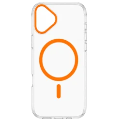 Transparent Color Ring MagSafe maska za iPhone 16 – Narandžasta