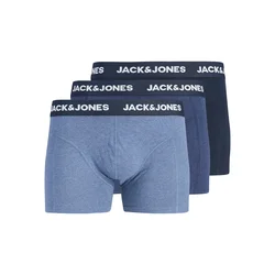 JACK & JONES Boksarice JACFAX modra / nočno modra / progasto modra / bela
