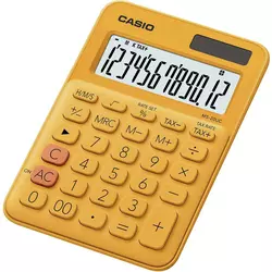 Casio Stolni kalkulator Casio MS-20UC Narančasta Zaslon (broj mjesta): 12 solarno napajanje, baterijski pogon (Š x V x d) 105 x 23 x 1