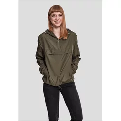 Womens Basic Pull Over Jacket - Dark Olive
