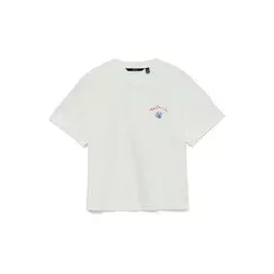 VERO MODA Majica VMGINA METTE  modra / rdeča / bela