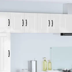 Ormar za Zid PORTO 2 pcs Visoki sjaj bijela 60 x 31 x 40 cm