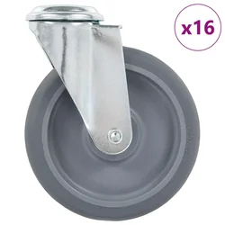 Okretni kotačići s otvorom za vijke 16 kom 125 mm