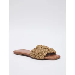 Trendyol Shoes Ženske papuče Takss25Te00030, Braon