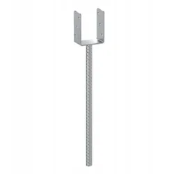 DOMAX Podstavek stebra, pocinkano sidro, 91x624x124 mm