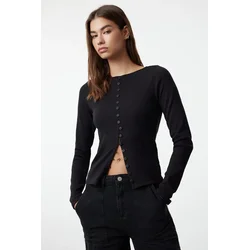 Trendyol Milla ženska bluza TWOAW25BZ00030, crna