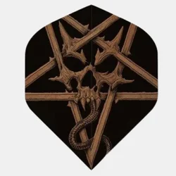 ALCHEMY/Dart Flights/NO2/Copper - Pentacle Skull/pikado perice