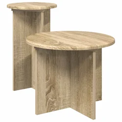 Set pomoćnih stolića 2 pcs Hrast sonoma Konstruirano drvo