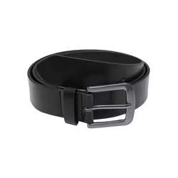 Belt made of lightweight synthetic leather in black/silver colour