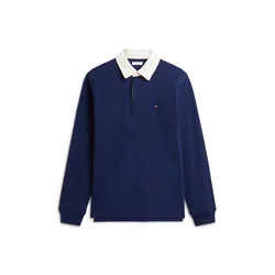 TOMMY HILFIGER Majica ESSENTIAL mornarska/off-bela