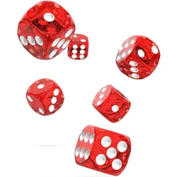 Kockice Oakie Doakie Dice D6 16 mm Speckled - Red (12)