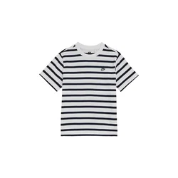WE Fashion Majica temno modra/bela