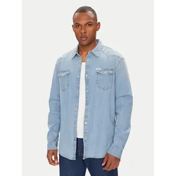 Guess Jeans srajca M4GH02 D3PF5 Modra Slim Fit