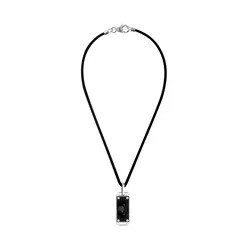 Ogrlica PHILIPP PLEIN $Kull Bones PJWEA05NU Črna