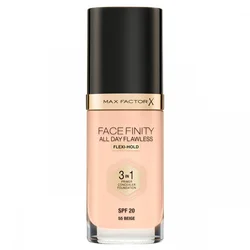 MAX FACTOR Tečni puder Facefinity 3In1 Vegan 55 Beige 30 ml