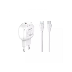 LDNIO A1206C 27W USB-C kućni punjač sa lightning kablom