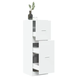 vidaXL Lekarniška omara bela 40x41x118 cm inženirski les