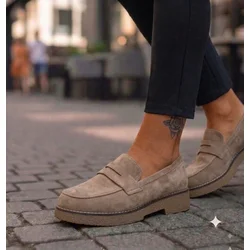 Ženske bež mokasine Sand Step