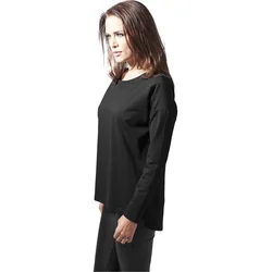 Womens Oversize Chiffon Crew blk/blk