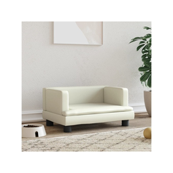 Krevet za pse krem 60x40x30 cm od umjetne kože