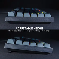 Tastatura mehanička Gaming Fantech MK886 RGB Atom TKL crna (Blue switch)