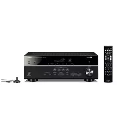 Yamaha RX-V385 , Črna 5.1 receiver za hišni kino, Dolby Vision