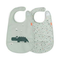 DONE BY DEER Set portikli W/Velcro Croco, 2 komada, Zeleni