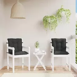 Set jastučića za nisku stolicu 2 pcs Melange crna