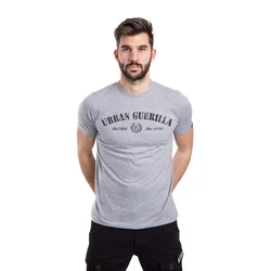 011Shop Muška majica kratkih rukava Urban Guerilla, Svetlosiva