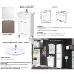 Ceramica Lux Atina 45 wenge standard donji deo