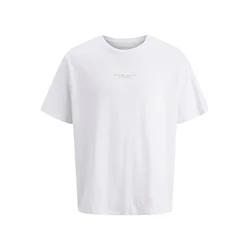 JACK & JONES Majica Kenji rjava / bela