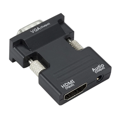 Adapter HDMI AM IN - VGA F + 3.5mm ST OUT
