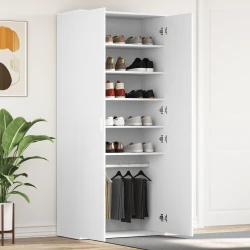 Ormar za cipele Bijelo 80 x 39 x 178 cm Konstruirano drvo