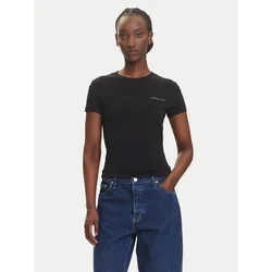 Tommy Jeans Majica črna/bela
