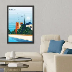 Wallity Uramljena slika Paris 5, 35x45 cm