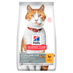 Hills Science Plan hrana za mačke Sterilised Cat Adult - Piletina 3kg