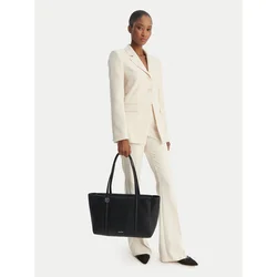 Calvin Klein Ročna torba Emblem Hw Pebble Tote LV04F3424G Črna