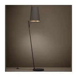 EGLO Podna lampa PETROSA E27 174 cm kapućino/mesing 390197