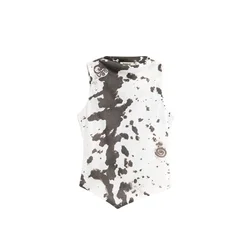 Desigual Majica temno rjava / bela