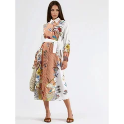 MSN Collection Obleka Maxi mešane barve