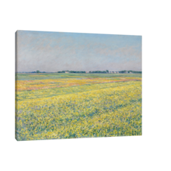Canvas Slika na platnu The plain of Gennevilliers, yellow fields, Gustave Caillebotte, Bez rama, 75x60cm