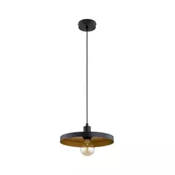 Luster na lanku LITO 1xE27/15W/230V crna