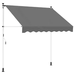 Ručno sklopiva tenda Svjetlosiva 350 cm