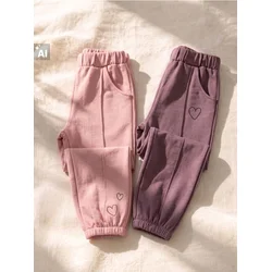 Sinsay - Pamučne trenerke jogger loose 2 pack - čeličnoljubičasto